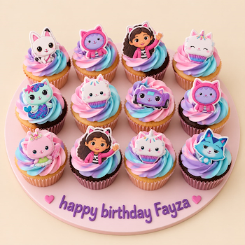 Whimsical Kitty Cupcake Collection